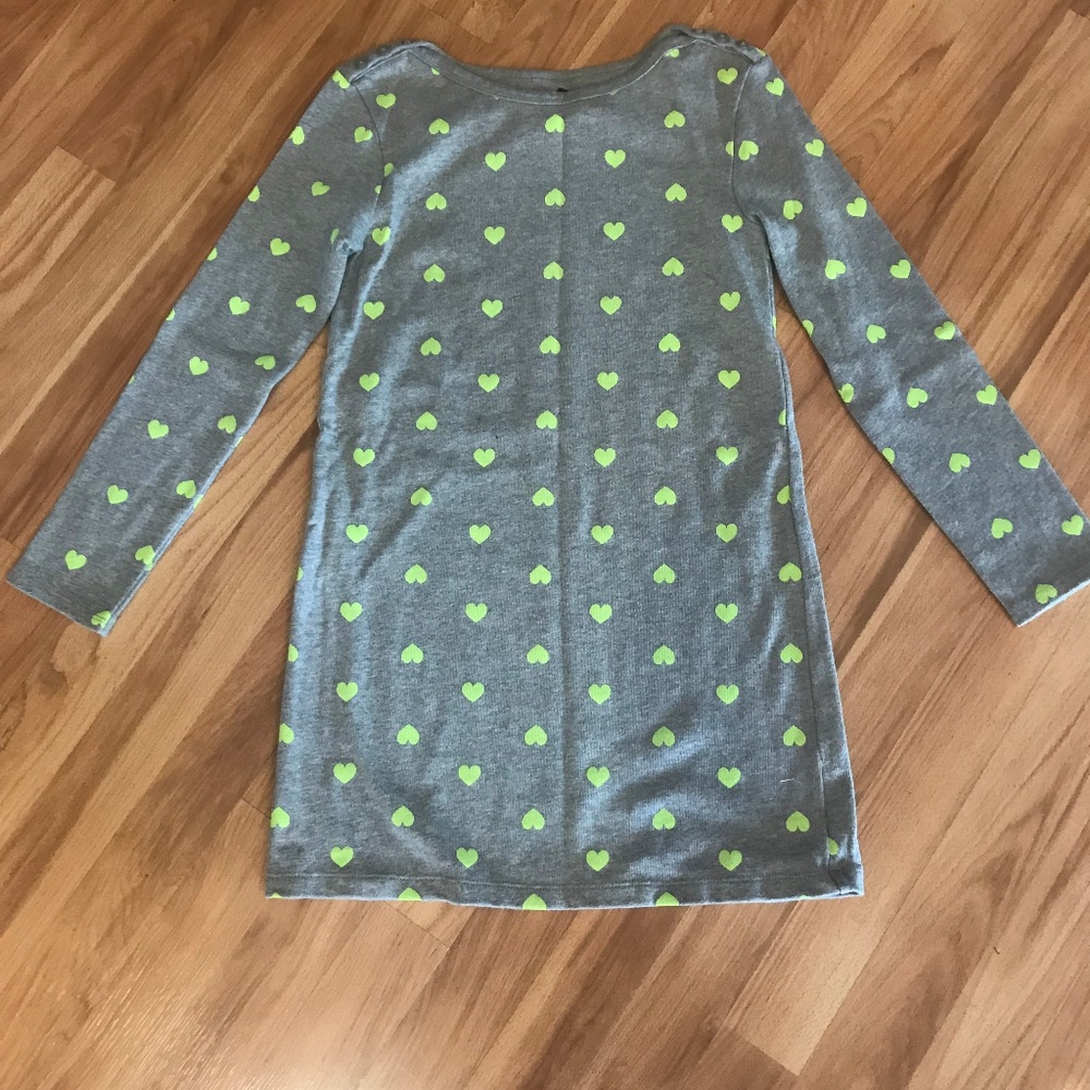 GapKids Dress - Size M(8) - Gray with Yellow Heart